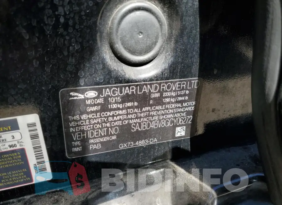 SAJBD4BV8GCY06272 Photo# 12