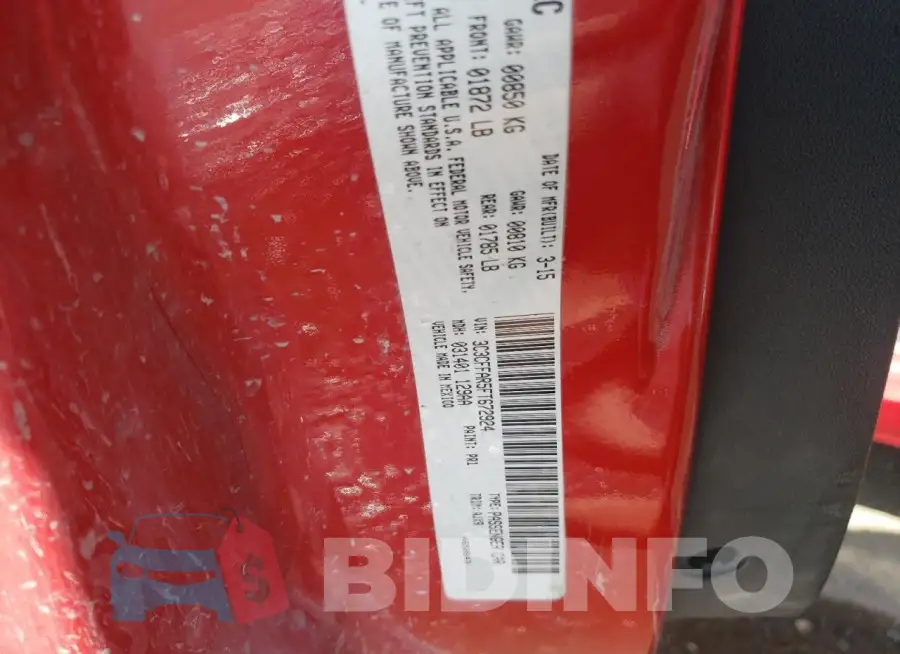 3C3CFFAR5FT672924 Photo# 12