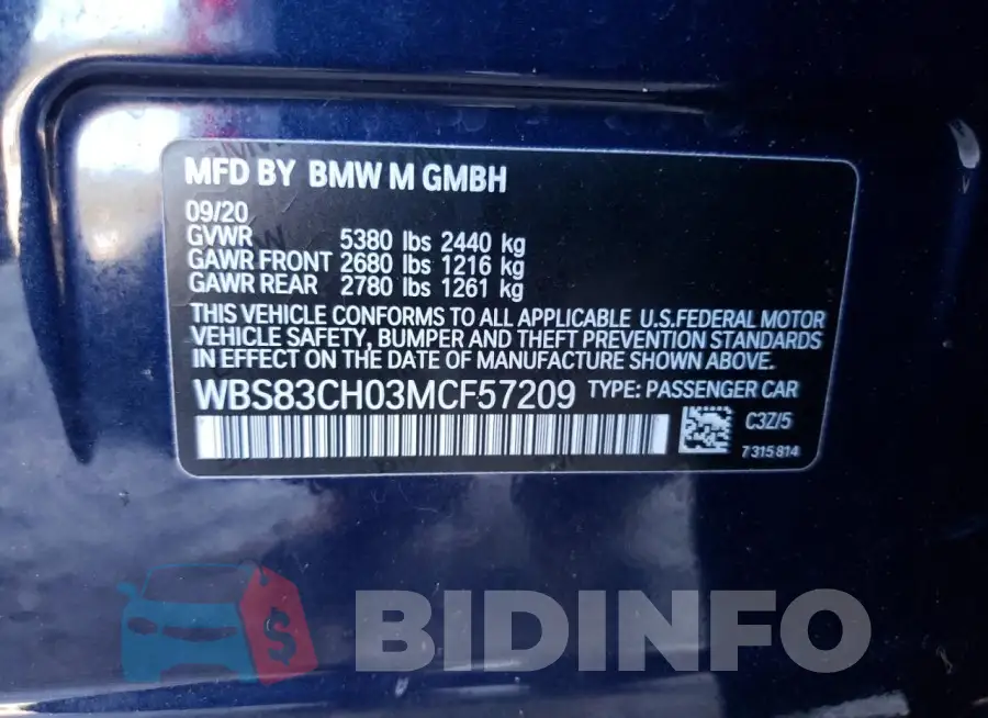 WBS83CH03MCF57209 Photo# 12