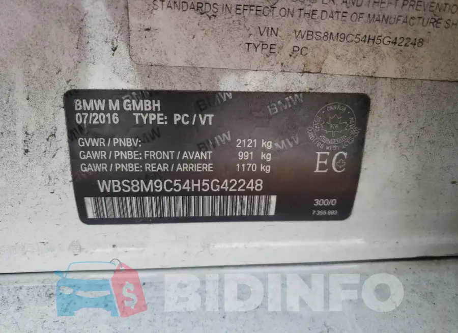 WBS8M9C54H5G42248 Photo# 12