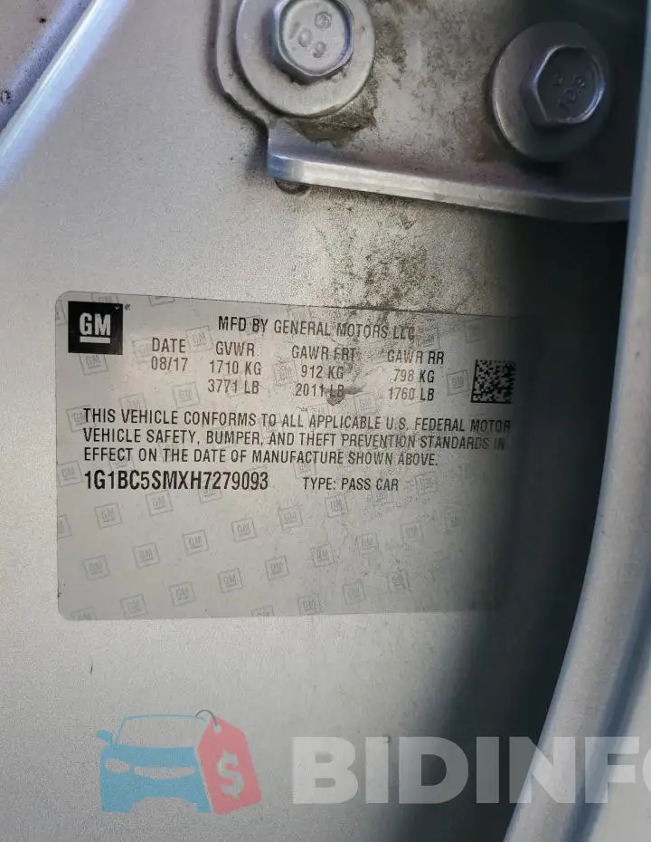 1G1BC5SMXH7279093 Photo# 12