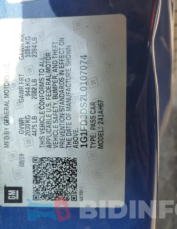 1G1FD3DS2L0107074 Photo# 12