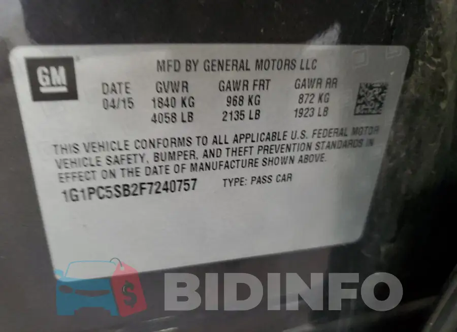 1G1PC5SB2F7240757 Photo# 12
