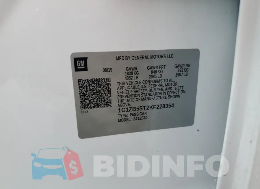 1G1ZB5ST2KF228354 Photo# 12
