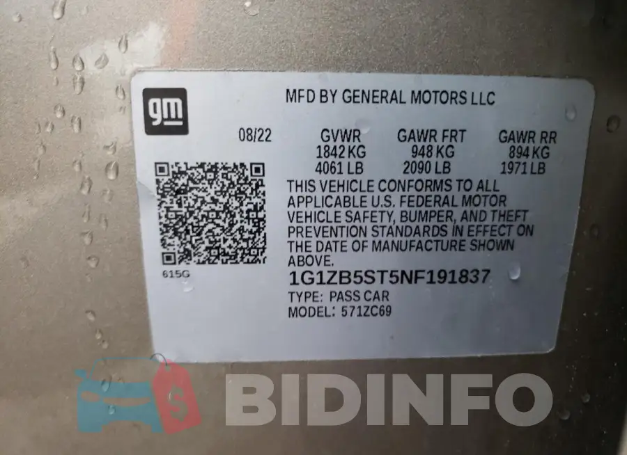 1G1ZB5ST5NF191837 Photo# 13