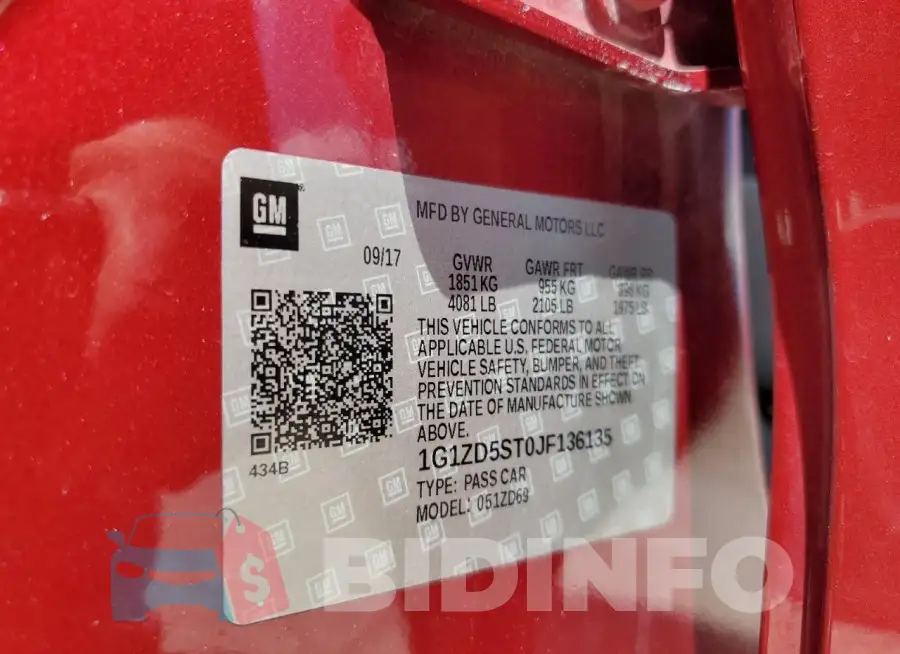 1G1ZD5ST0JF136135 Photo# 12