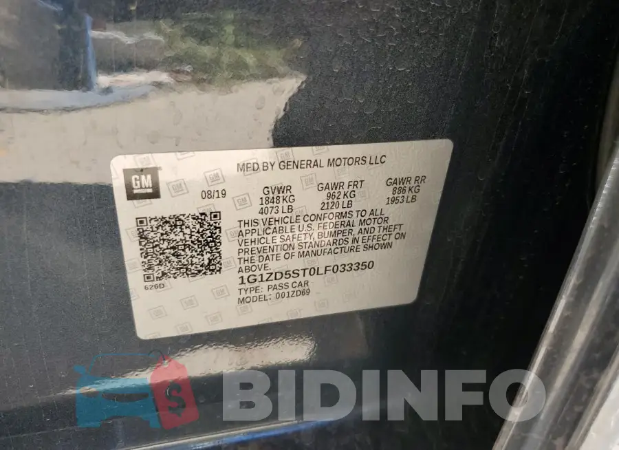 1G1ZD5ST0LF033350 Photo# 12