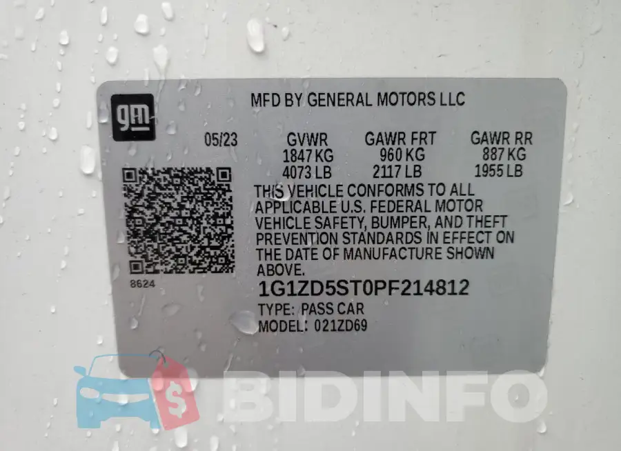 1G1ZD5ST0PF214812 Photo# 13