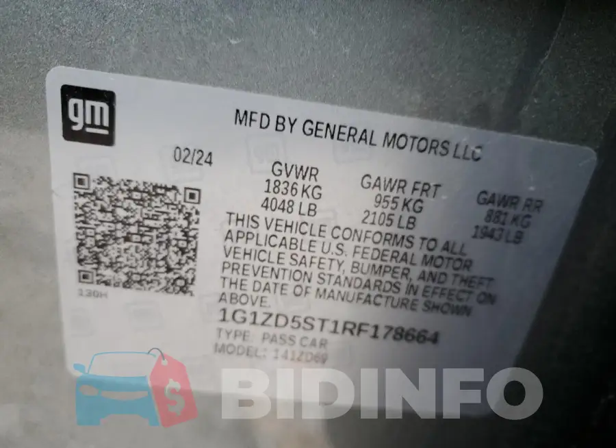 1G1ZD5ST1RF178664 Photo# 12