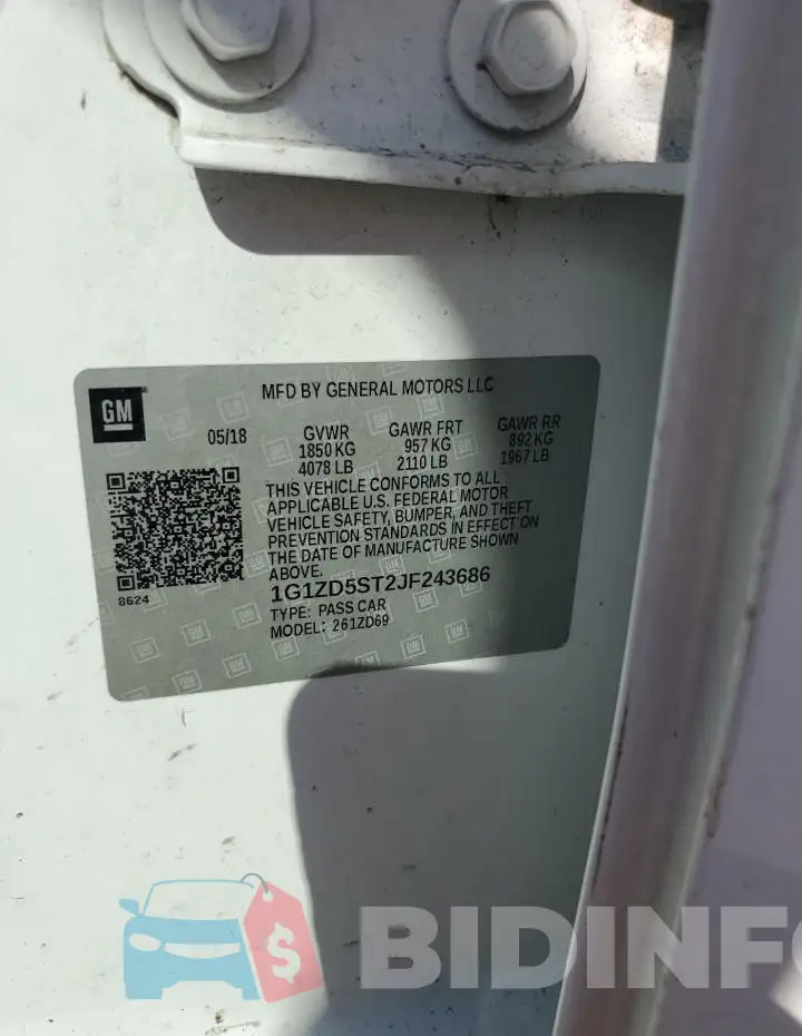 1G1ZD5ST2JF243686 Photo# 12
