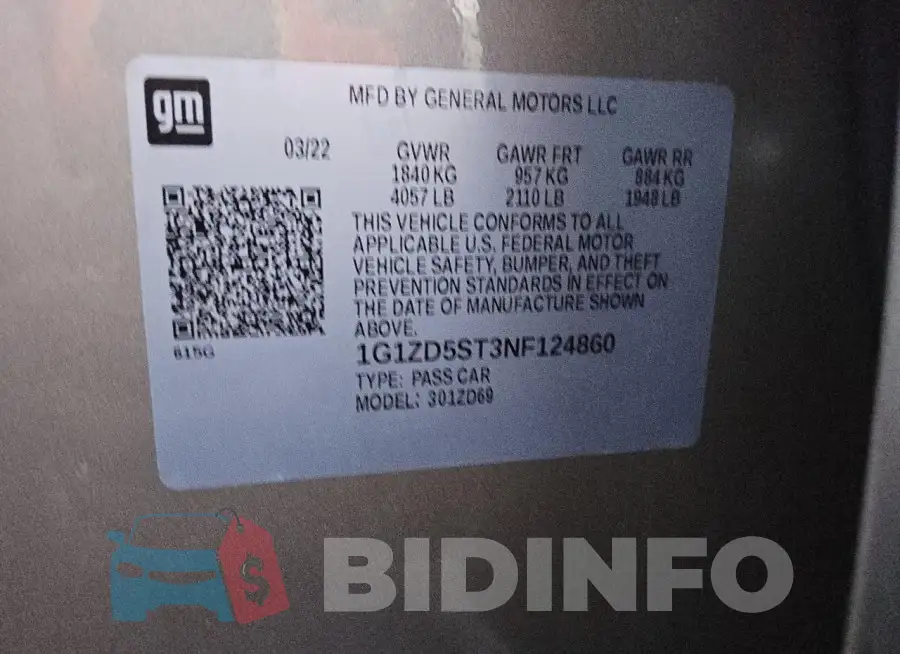 1G1ZD5ST3NF124860 Photo# 12
