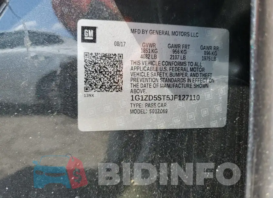 1G1ZD5ST5JF127110 Photo# 12