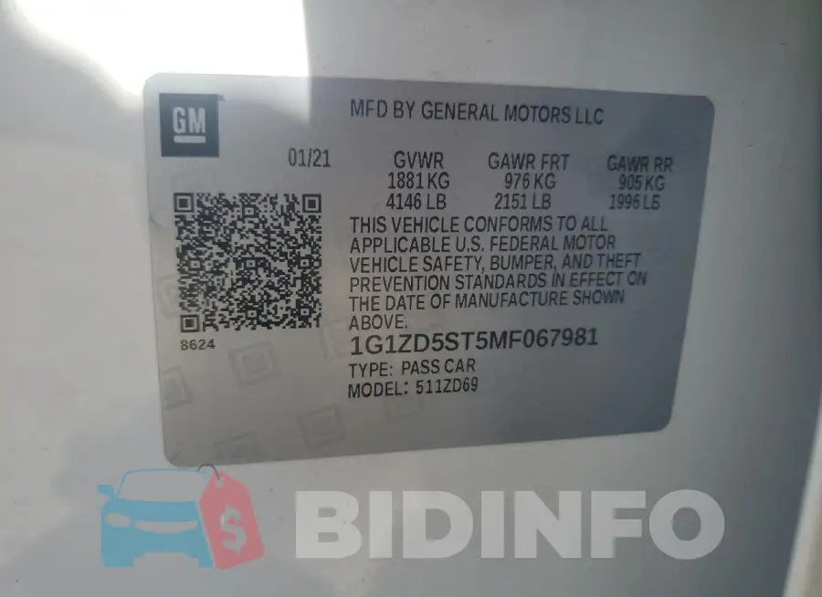 1G1ZD5ST5MF067981 Photo# 12