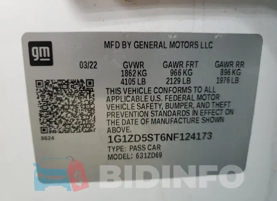 1G1ZD5ST6NF124173 Photo# 12