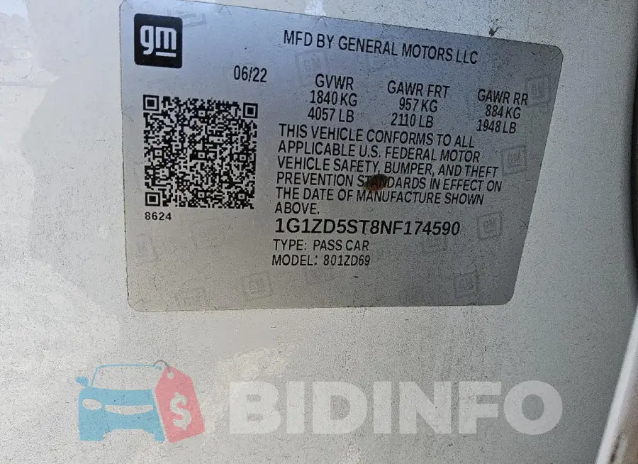 1G1ZD5ST8NF174590 Photo# 12