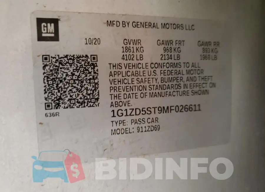 1G1ZD5ST9MF026611 Photo# 12
