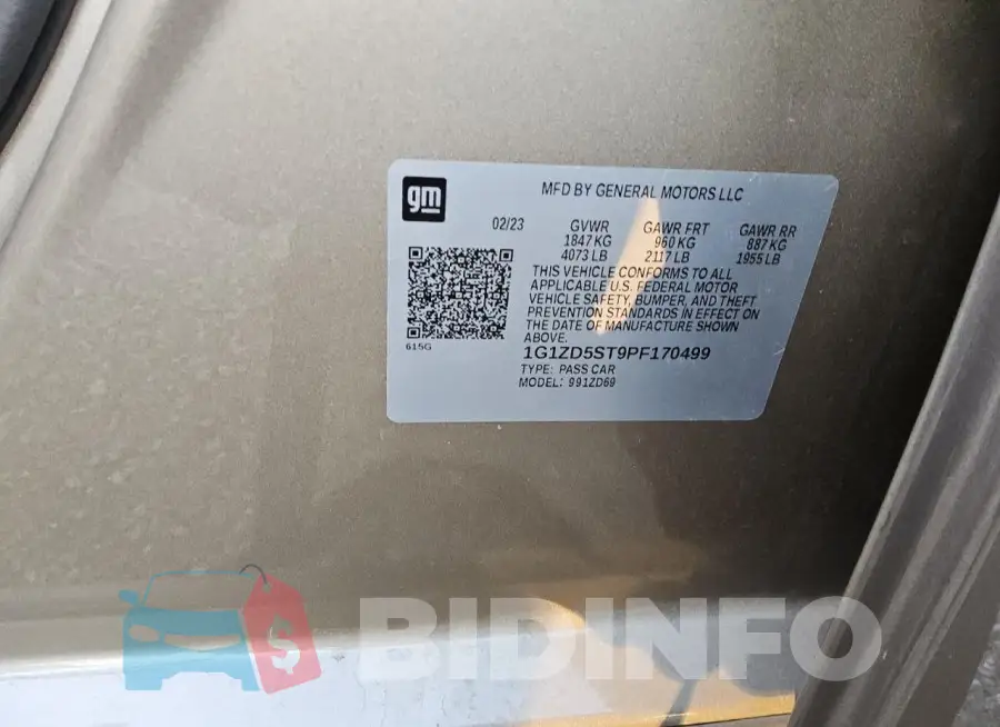 1G1ZD5ST9PF170499 Photo# 13