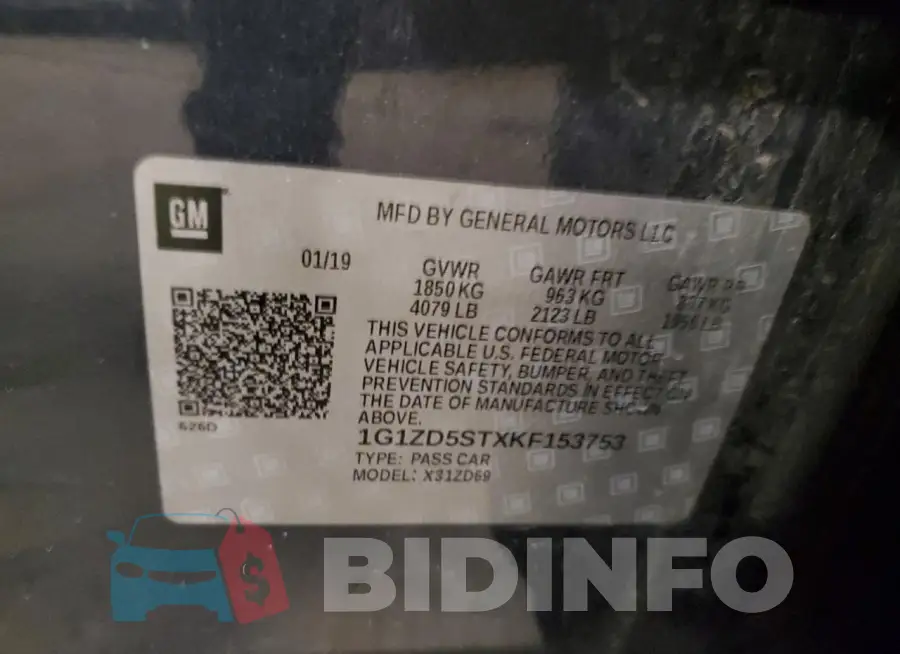 1G1ZD5STXKF153753 Photo# 12