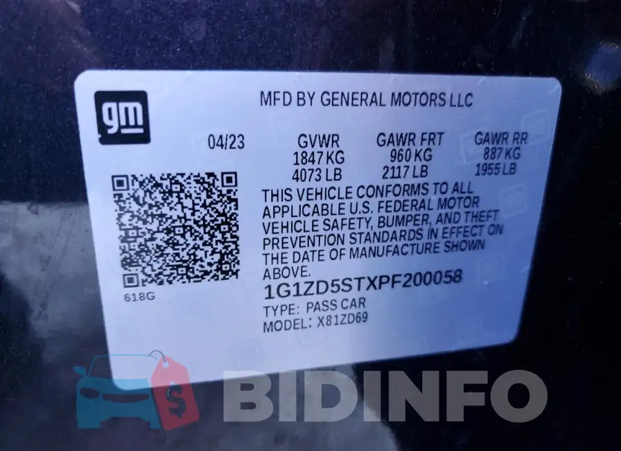 1G1ZD5STXPF200058 Photo# 13