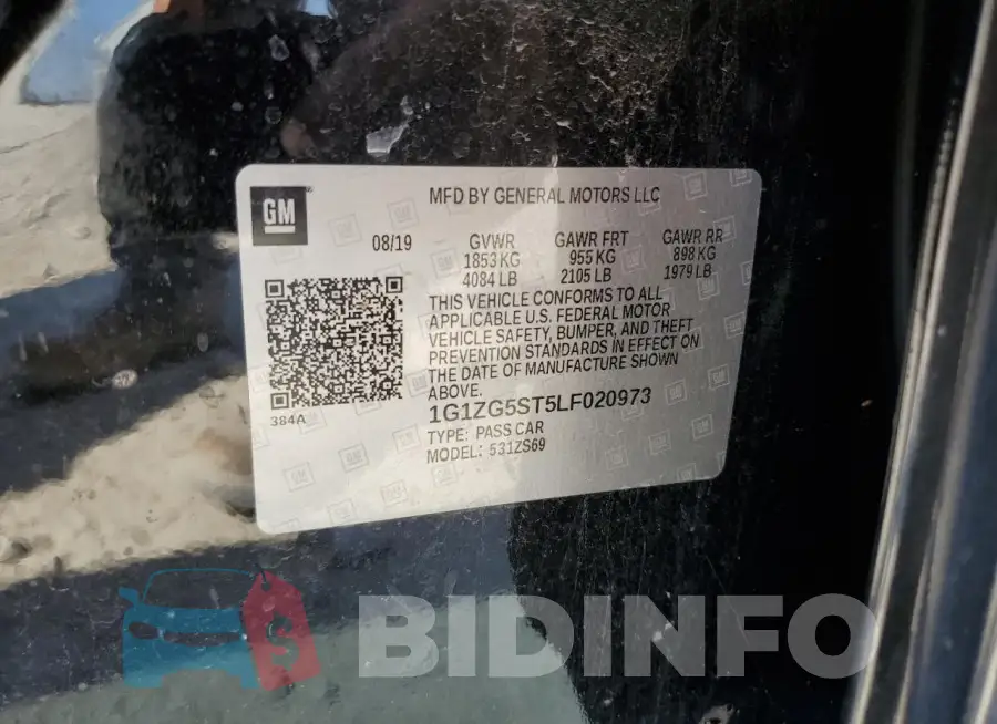 1G1ZG5ST5LF020973 Photo# 12