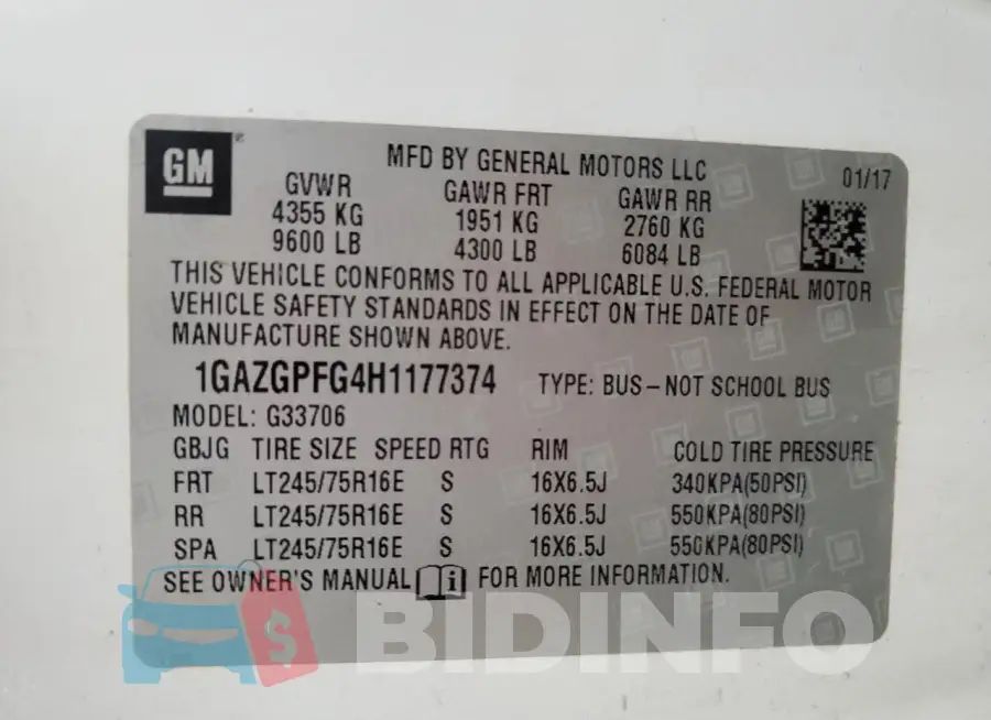 1GAZGPFG4H1177374 Photo# 13