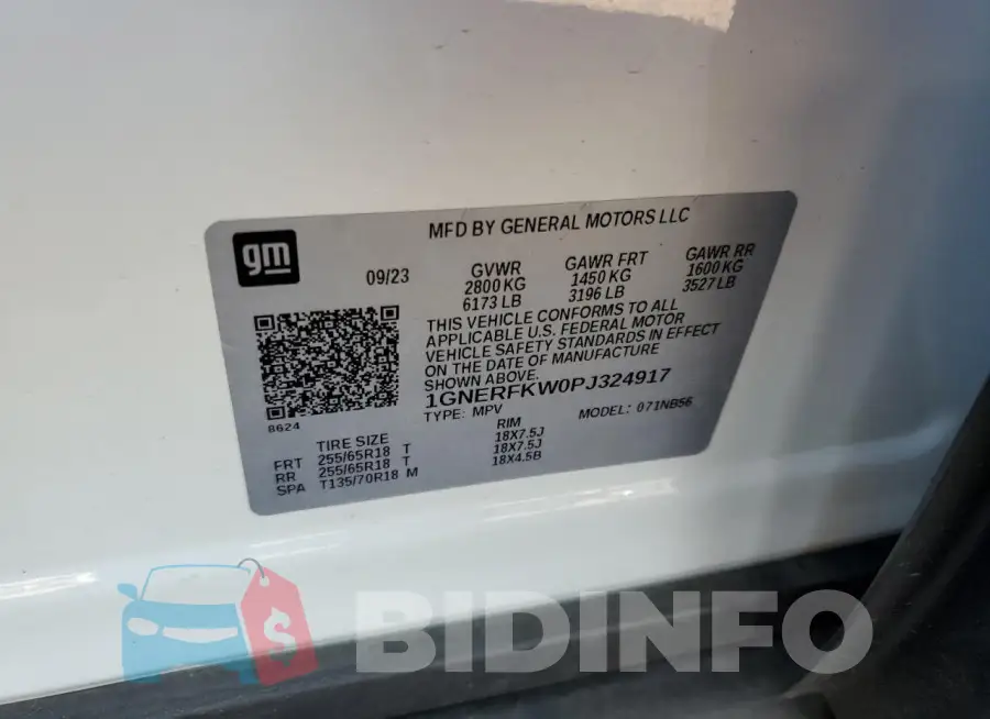 1GNERFKW0PJ324917 Photo# 12