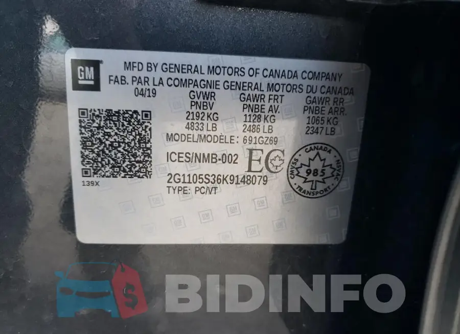 2G1105S36K9148079 Photo# 13