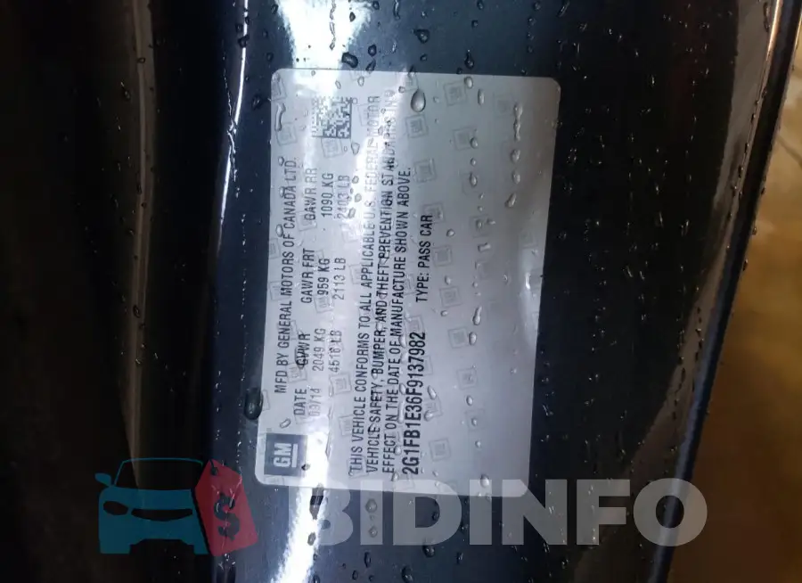 2G1FB1E36F9137982 Photo# 13