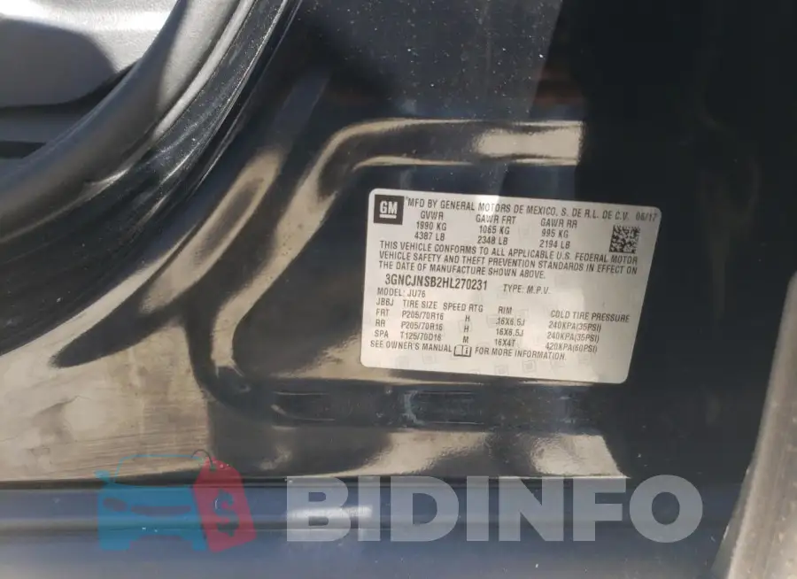 3GNCJNSB2HL270231 Photo# 13