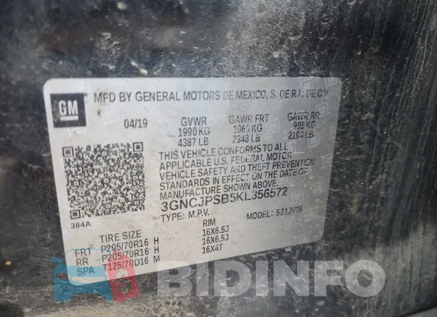 3GNCJPSB5KL356572 Photo# 13