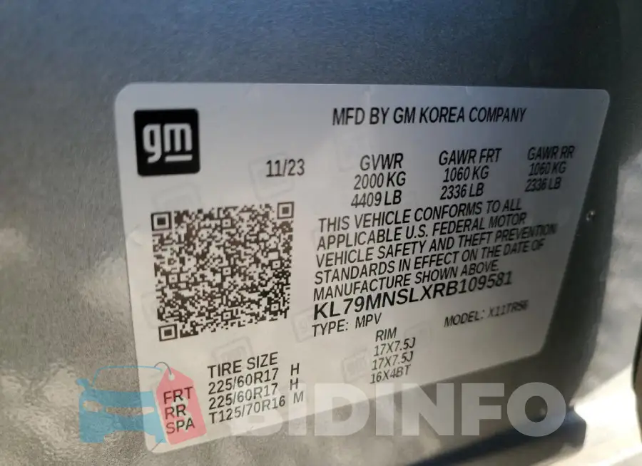 KL79MNSLXRB109581 Photo# 13