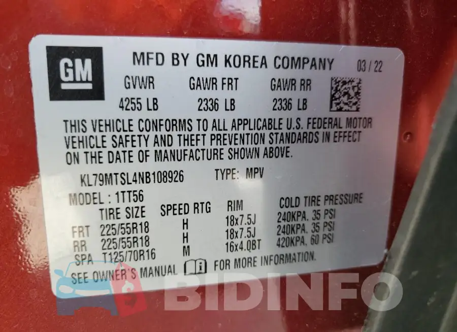 KL79MTSL4NB108926 Photo# 13