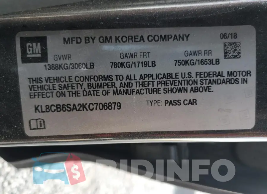 KL8CB6SA2KC706879 Photo# 12