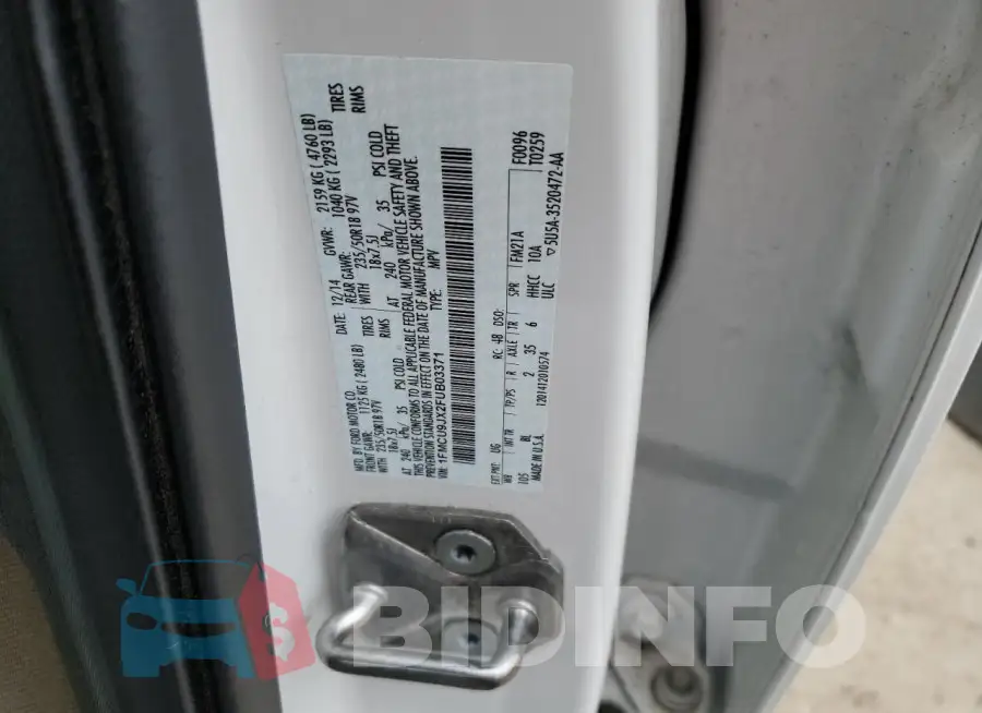 1FMCU9JX2FUB03371 Photo# 12