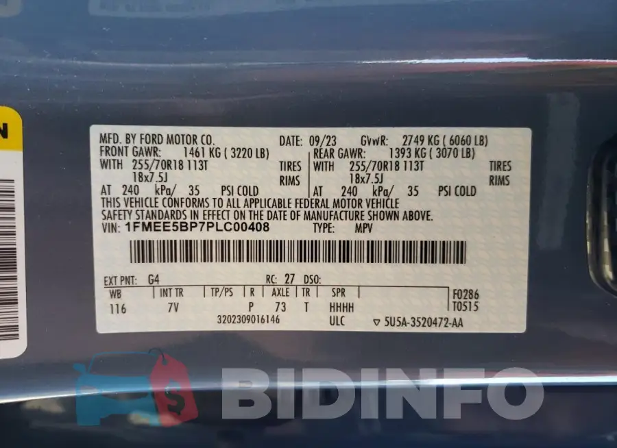 1FMEE5BP7PLC00408 Photo# 13