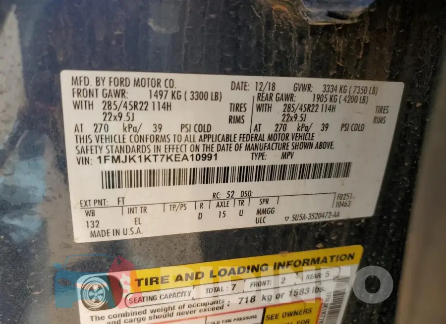 1FMJK1KT7KEA10991 Photo# 14