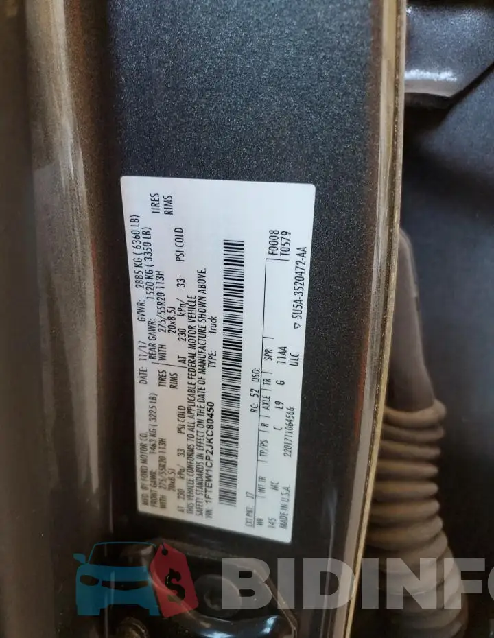 1FTEW1CP2JKC80450 Photo# 12