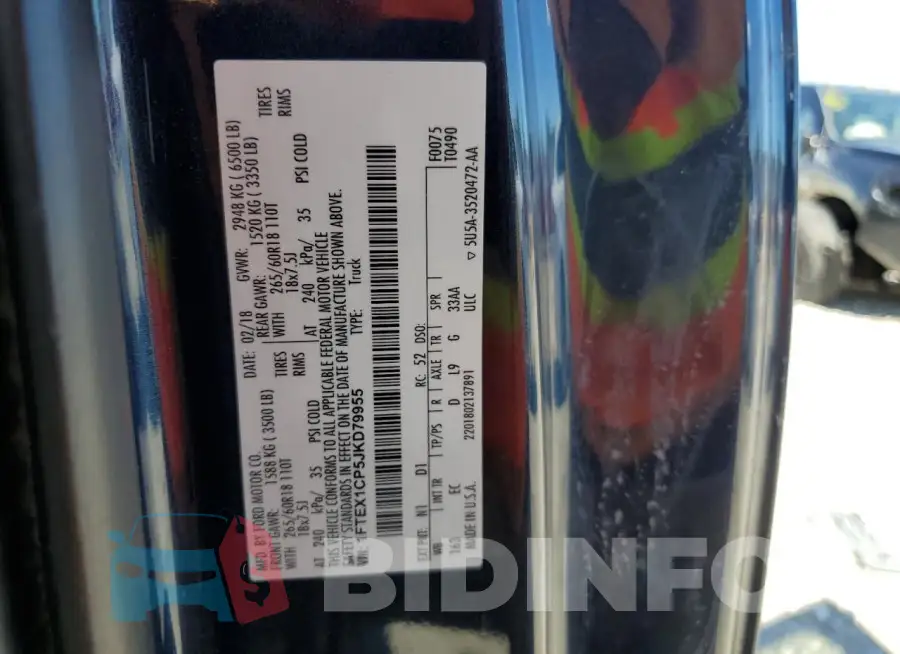 1FTEX1CP5JKD79955 Photo# 12