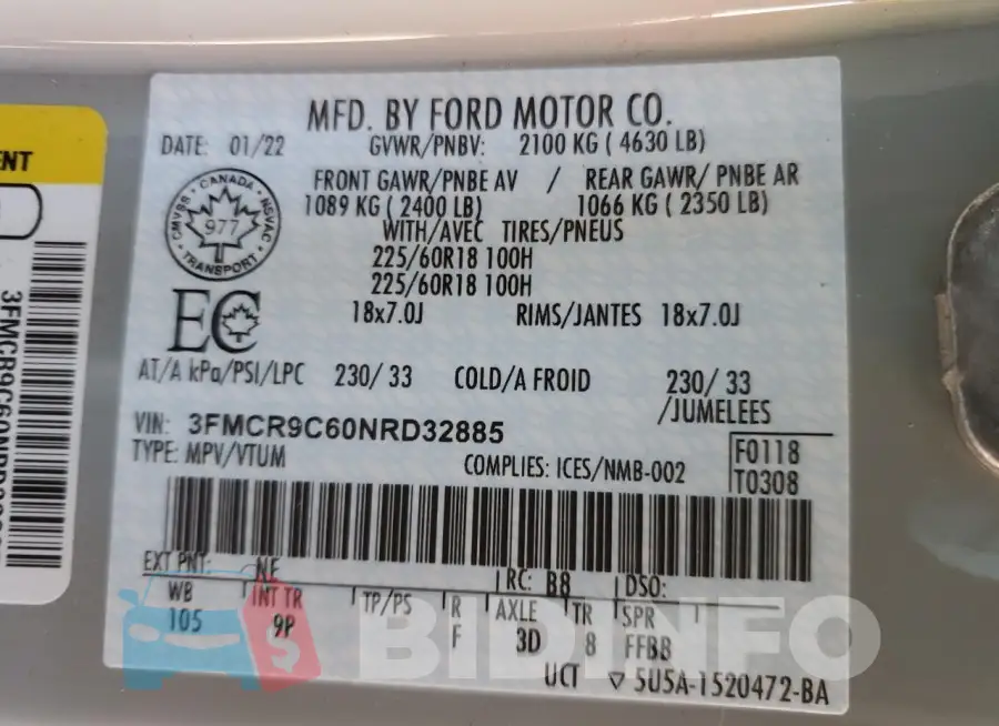3FMCR9C60NRD32885 Photo# 13