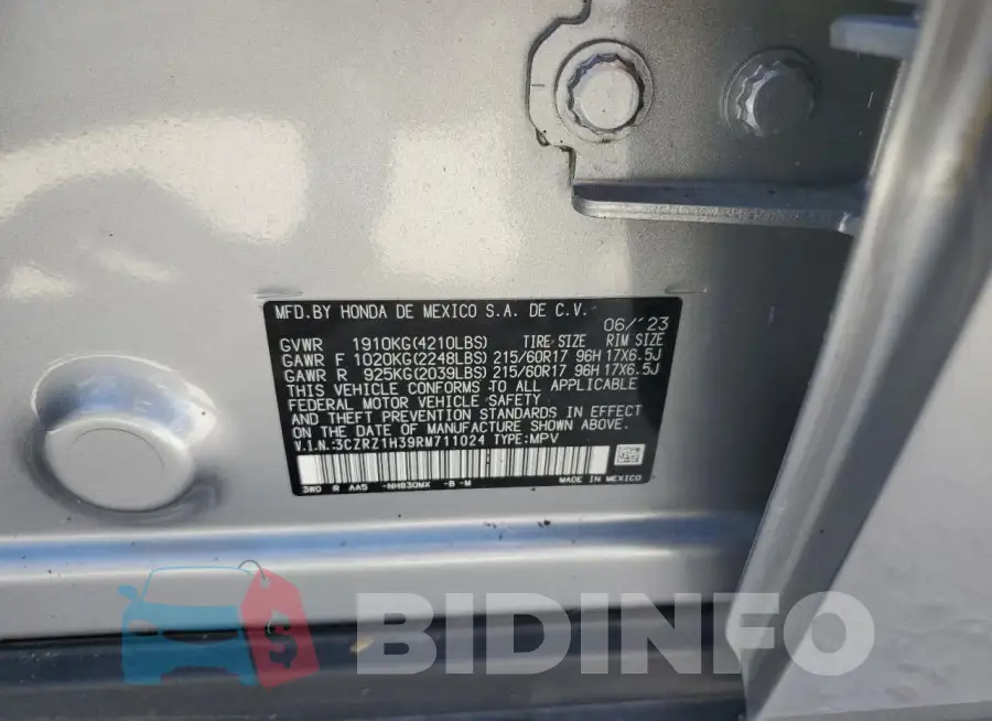 3CZRZ1H39RM711024 Photo# 13