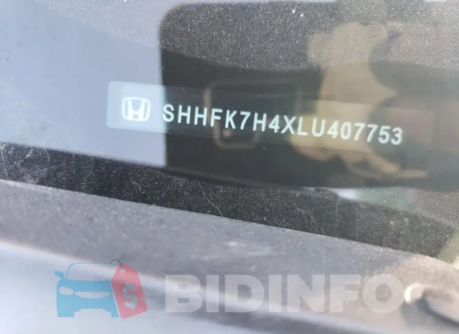 SHHFK7H4XLU407753 Photo# 12