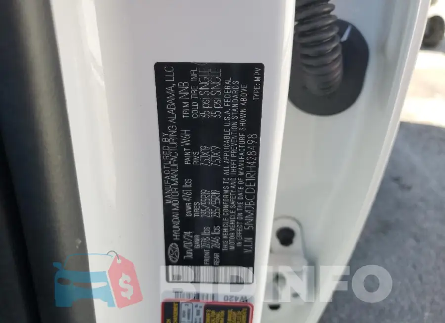5NMJBCDE1RH428498 Photo# 13
