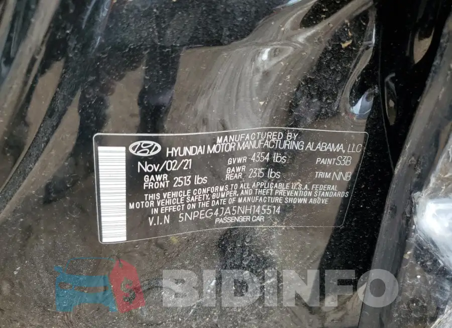 5NPEG4JA5NH145514 Photo# 12
