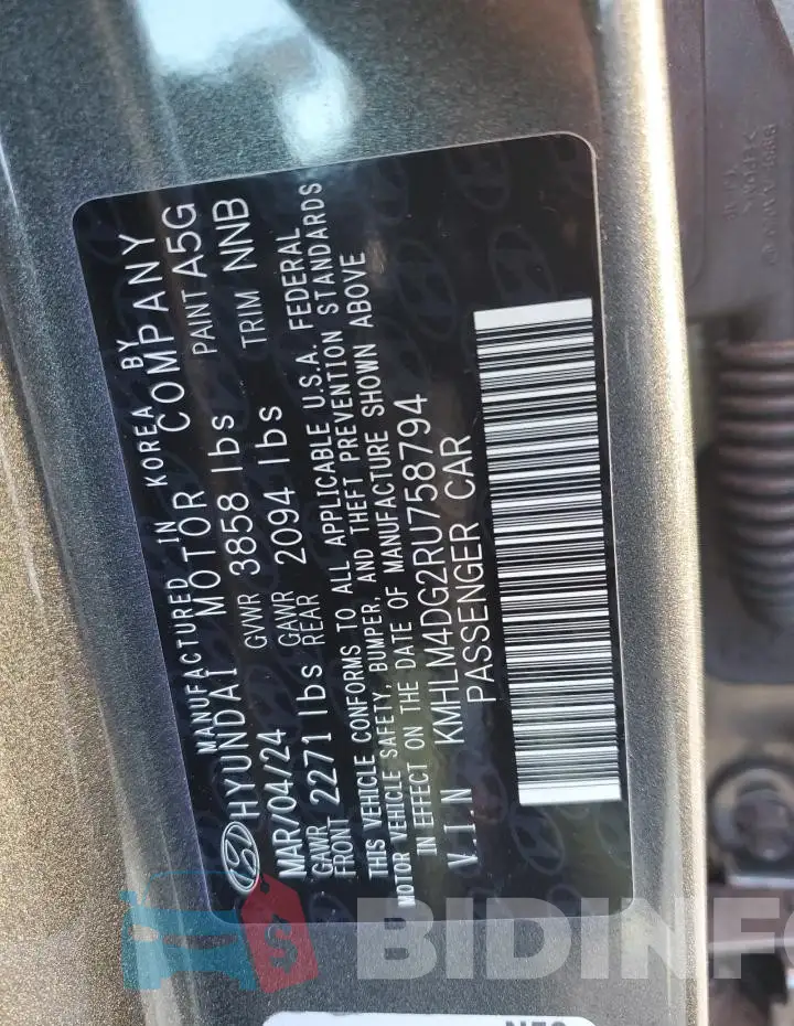 KMHLM4DG2RU758794 Photo# 12