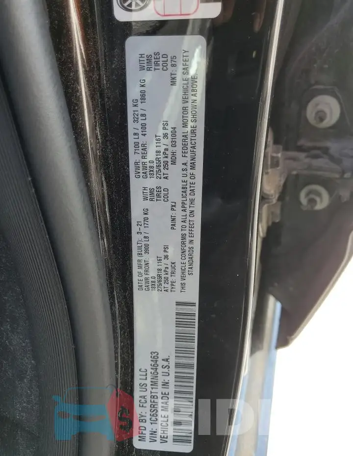 1C6SRFBT1MN646463 Photo# 12
