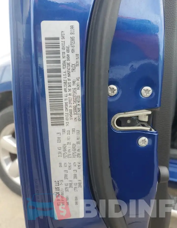 3C6RR6LT0GG371016 Photo# 12