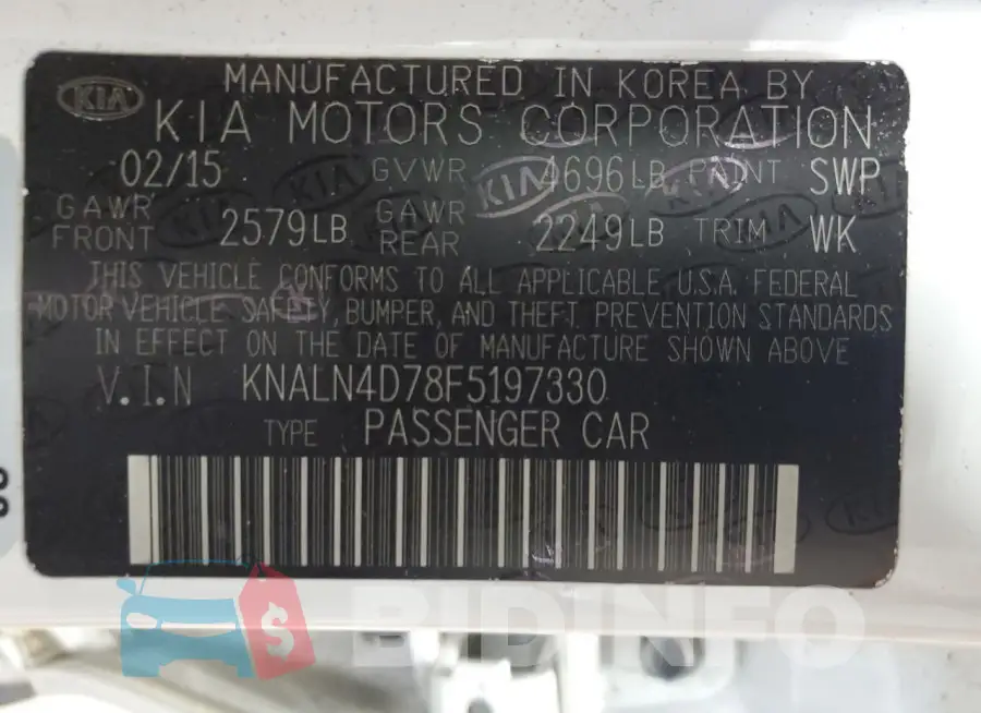 KNALN4D78F5197330 Photo# 12