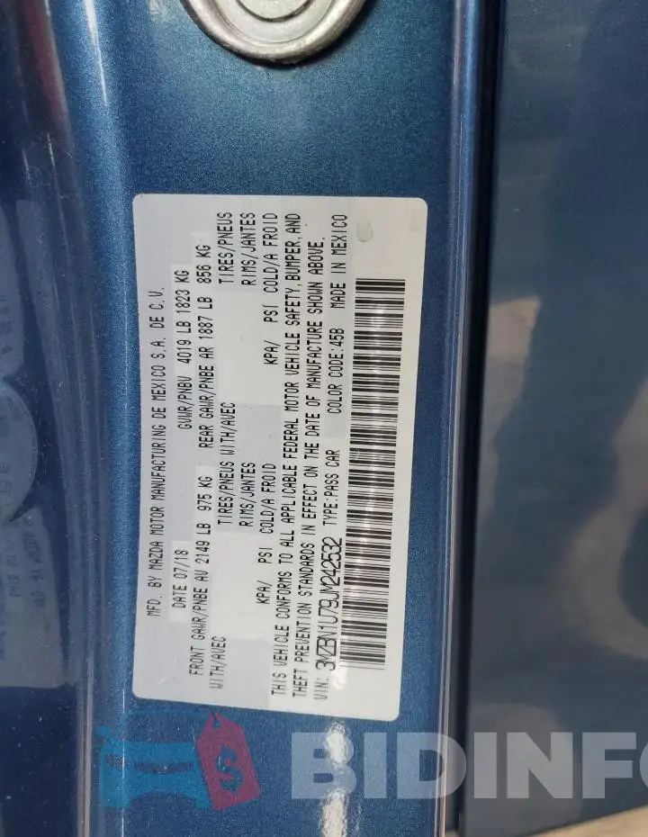 3MZBN1U79JM242532 Photo# 13