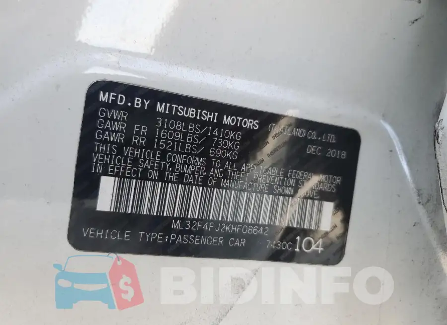 ML32F4FJ2KHF08642 Photo# 13