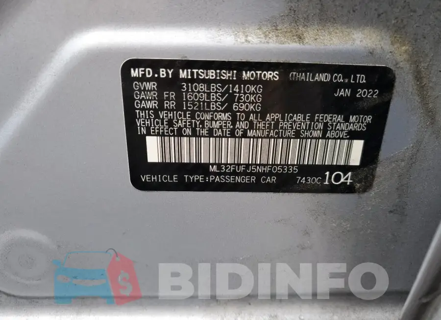 ML32FUFJ5NHF05335 Photo# 12